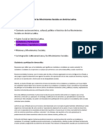 Prospectiva Histórica de Los Movimientos Sociales en América Latina