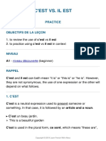 C'Est vs. Il Est: Practice