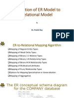 Reduction of ER Model To Relational Model