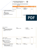 Training Activity Matrix For Bread and Pastry Production NC Ii Iriga City