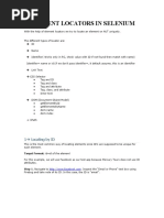 Element Locators in Selenium: 1 Locating by ID