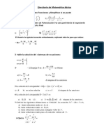 EJERCITARIO de Matematica Basica