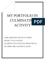 My Portfolio in Culminating Activity