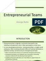 Entrepreneurial Teams 123742