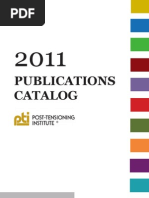 2011 Post-Tensioning Institute Publications Catalog