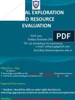 Mineral Exploration Course 29-01-19