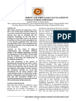 Fire Risk Assessment and Fire Load Calculation in Manufacturing Industry