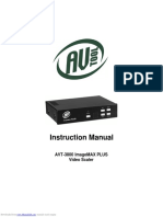 Instruction Manual: Avt-3800 Imagemax Plus Video Scaler