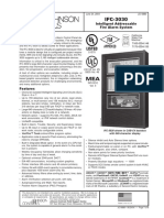 Intelligent Addressable Fire Alarm System: IFC-3030 Shown in CAB-C4 Backbox With 640-Character Display