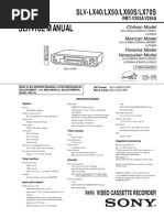 Service Manual: SLV-LX40/LX50/LX60S/LX70S