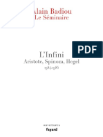 Alain Badiou Le Seminaire Linfini Aristo