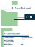 Analog Electronics