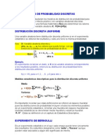 Distribuciones de Probabilidad Discretas