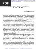 El Ministerio Público y El Ejercicio de La Acción Penal