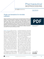 Pharmaceutical: Single-Use Bioreactors For Microbial Cultivation