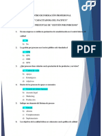 Banco de Preguntas - Gestión Por Procesos