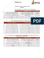 CALENDARIO 2do Semestre SICAVISP 190522