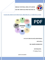 Pasos de Jhon Kotter para La Comunicación