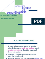 Bu Erger 'S Disea Se OR Thromboan Gitis Obliter An S (TAO) : DR Bhupendra Chouhan Assistant Professor