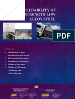 Weldability of High Strength Low Alloy Steel