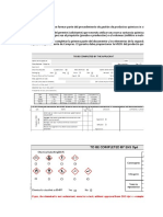 Formulario de Aprobación de Químicos