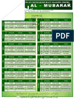 Contoh JADWAL JUM'ATAN Masjid