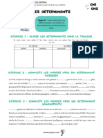 Les Determinants CM1 CM2