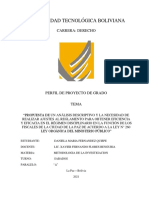 Perfil de Proyecto Derecho