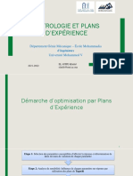 Démarche D'optimisation-Plans D'expérience