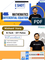 Differential Equations One Shot #BounceBack