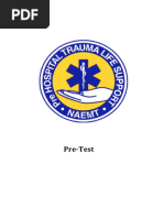 PHTLS 9th Edition Pre Test - Spanish