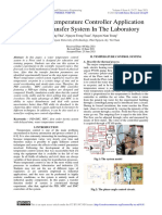 Design The Temperature Controller Application For Heat Transfer System in The Laboratory