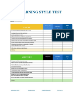 Learning Style Test