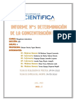 Informe N°6 - Determinación de La Concentración de Urea