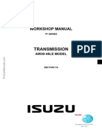 Isuzu Transmission AW30 40LE Model Workshop Manual