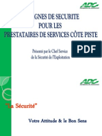 Guide de Securite Pour Le Prestataire Côte Piste