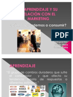 El Aprendizaje y Su Relación Con El Marketing