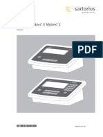 Sartorius Midrics 1 - Midrics 2: Operating Instructions