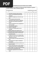 Escala Multidimensional de Perfeccionismo (MPS)