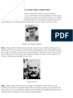 Algunos Personajes Destacados de La Primera Guerra Mundial Fueron