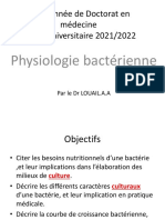 02 - Physiologie Bactérienne