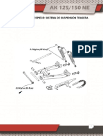 Diagrama de Despiece de La Suspension Trasera.