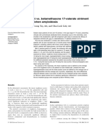 Calcipotriol Ointment Vs Bethametason 17 Valerate in Treatment of Lichen Amyloidosis