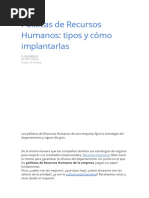 Políticas de Recursos Humanos 7