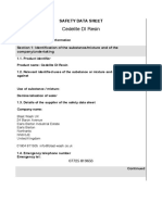 Cedalite Resin Safety Data Sheet