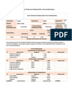 Ficha Tecnica de Produccion Ropa Interior Ruta Operacional