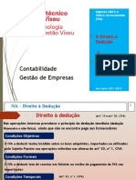 03 - IVA - O Direito À Dedução e Regularizações