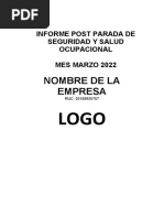 Modelo Informe Post Parada Seguridad