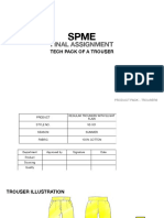 Final Assignment: Tech Pack of A Trouser