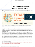 3 Exemplos de Fundamentação Teórica para o Seu TCC